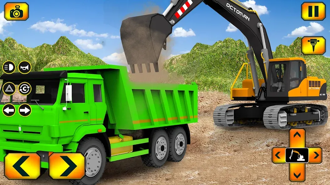 Sand Excavator Simulator Games [МОД: Меню, Бесконечные монеты и Открытые уровни] Screenshot 1