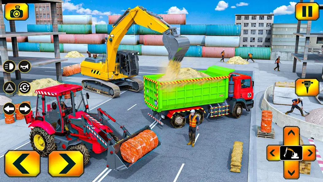 Sand Excavator Simulator Games [МОД: Меню, Бесконечные монеты и Открытые уровни] Screenshot 3