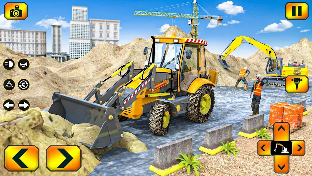 Sand Excavator Simulator Games [МОД: Меню, Бесконечные монеты и Открытые уровни] Screenshot 4