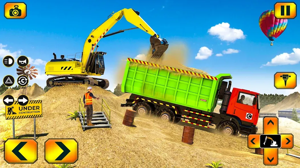 Sand Excavator Simulator Games [МОД: Меню, Бесконечные монеты и Открытые уровни] Screenshot 5