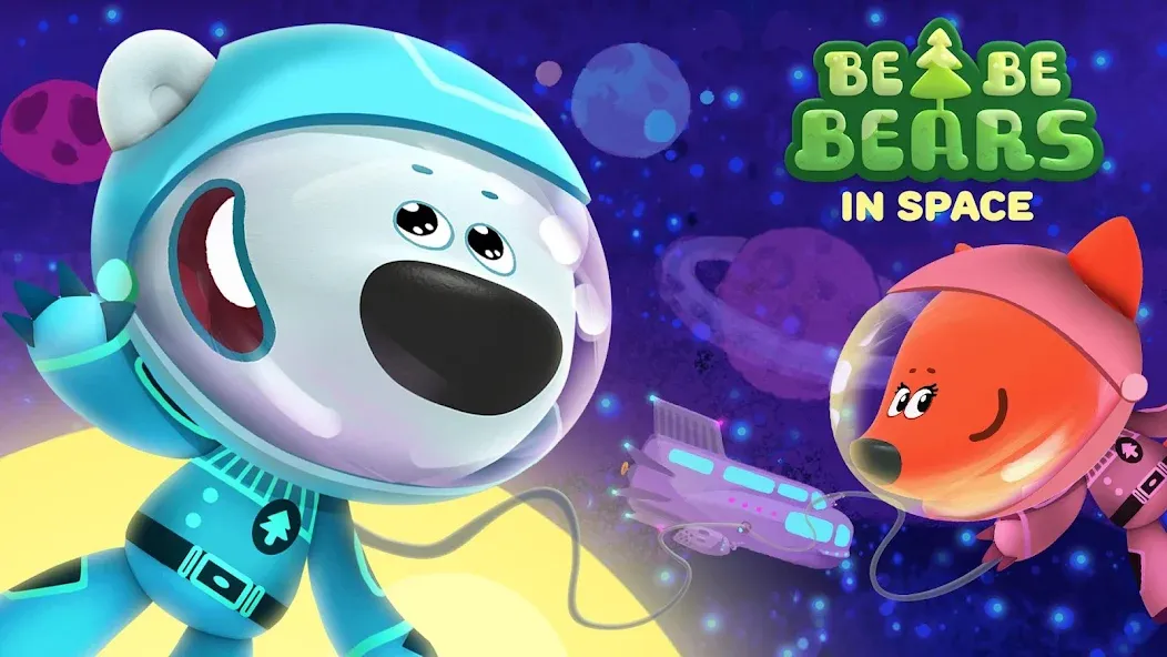 Be-be-bears in space [МОД: Много монет, Открытые уровни и Мега MOD] Screenshot 1