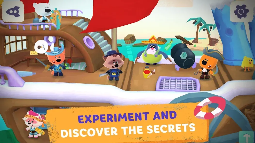 Be-be-bears in space [МОД: Много монет, Открытые уровни и Мега MOD] Screenshot 4