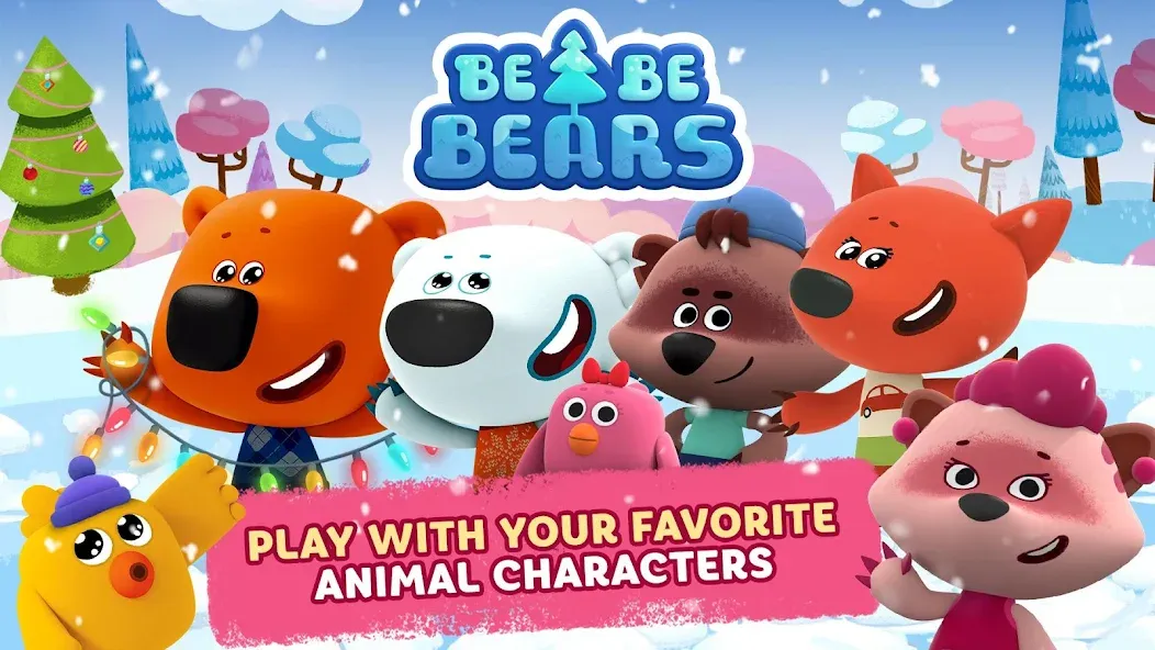 Be-be-bears - Creative world [МОД: Бесконечные деньги, Монеты и Мега MOD] Screenshot 2
