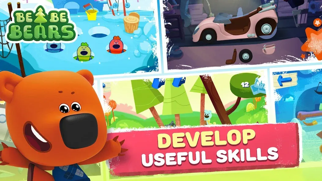 Be-be-bears: Adventures [МОД: Бесконечные деньги, Монеты и Мега MOD] Screenshot 4