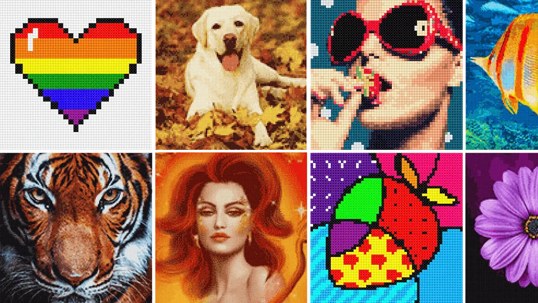 Cross Stitch: Color by Number [МОД: Много монет, Открытые уровни и Мега MOD] Screenshot 4