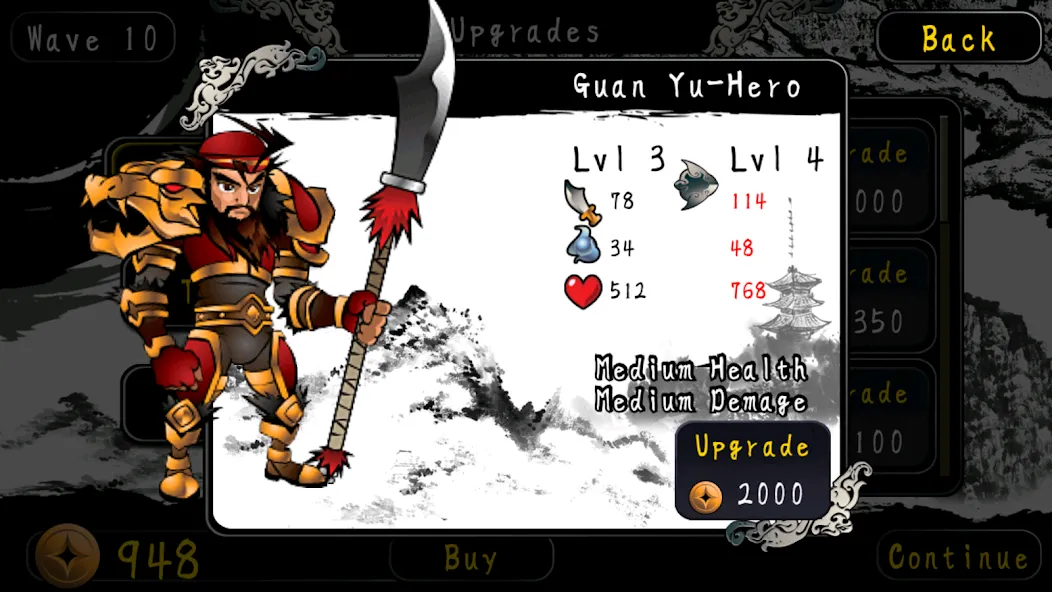 Three Kingdoms Defense (Три Королевства Защита) [МОД: Деньги, Монеты и Меню MOD] Screenshot 4