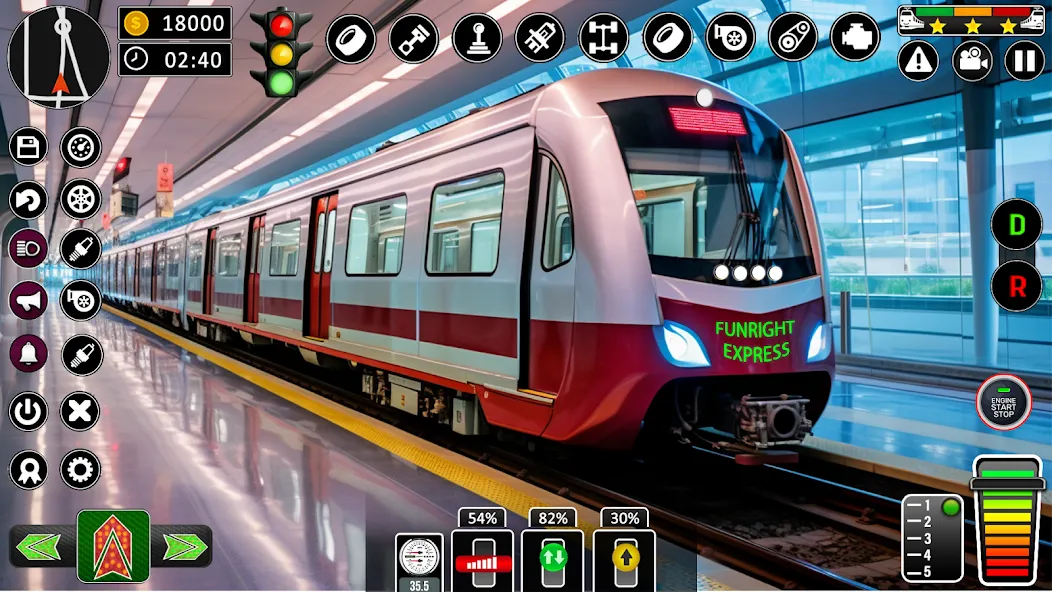 City Train Games Driver Sim 3D [МОД: Меню, Бесконечные монеты и Открытые уровни] Screenshot 1