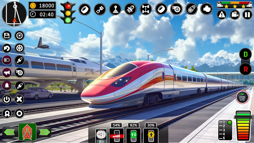 City Train Games Driver Sim 3D [МОД: Меню, Бесконечные монеты и Открытые уровни] Screenshot 4