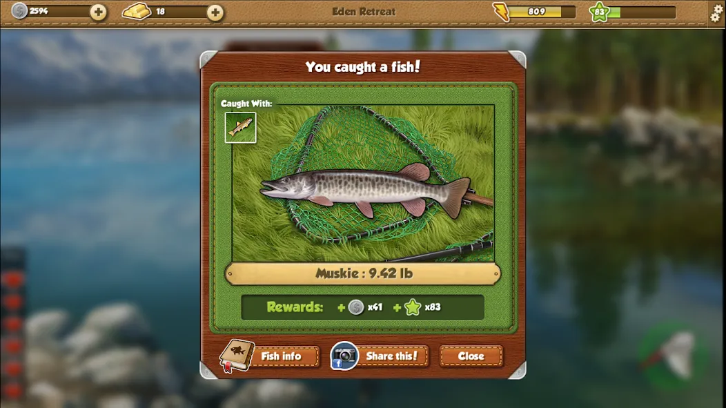 Fishing World (Фишинг Ворлд) [МОД: Деньги, Монеты и Меню MOD] Screenshot 2