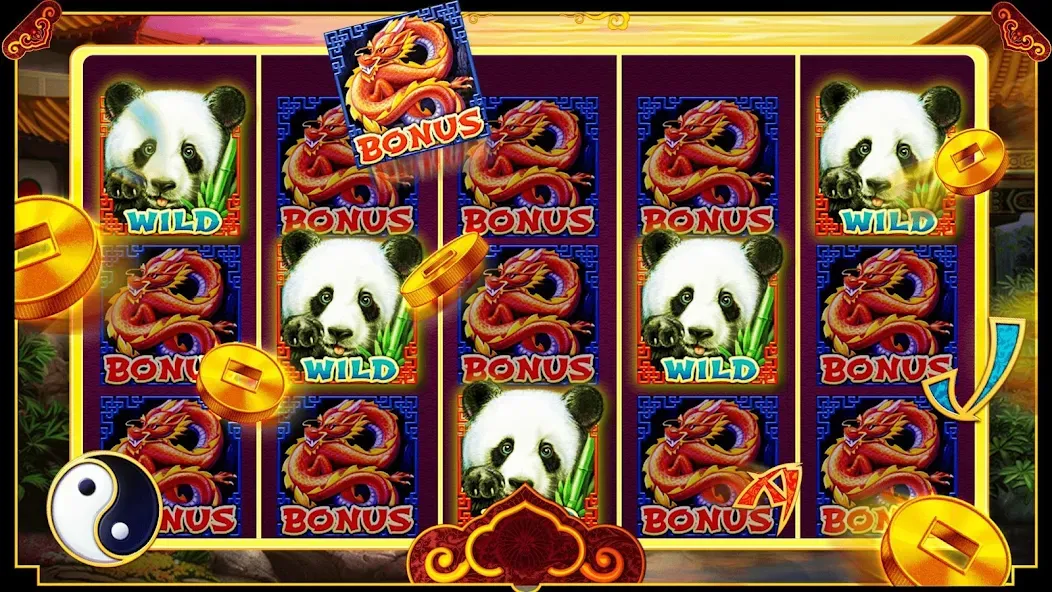 Panda Slots (Панда Слоты) [МОД: Все открыто, Дополнительные деньги и Меню MOD] Screenshot 4
