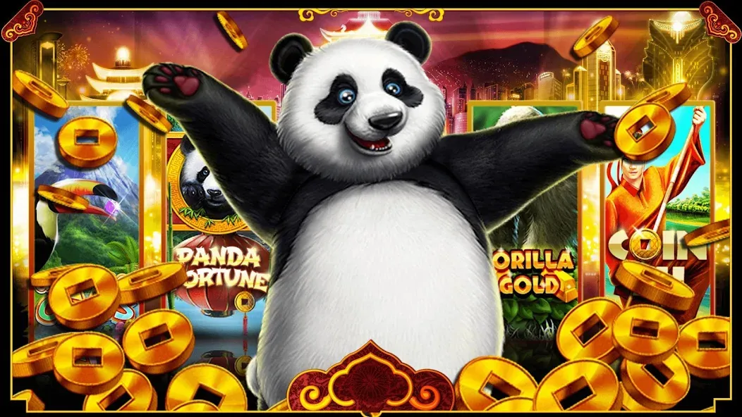 Panda Slots (Панда Слоты) [МОД: Все открыто, Дополнительные деньги и Меню MOD] Screenshot 5