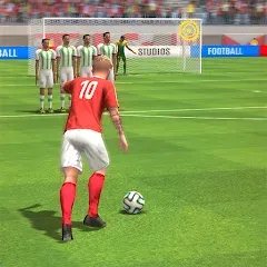 Скачать Strike Football Game FreeKick [МОД: Меню, Бесконечные монеты и Открытые уровни] | Взлом Strike Football Game FreeKick на Андроид