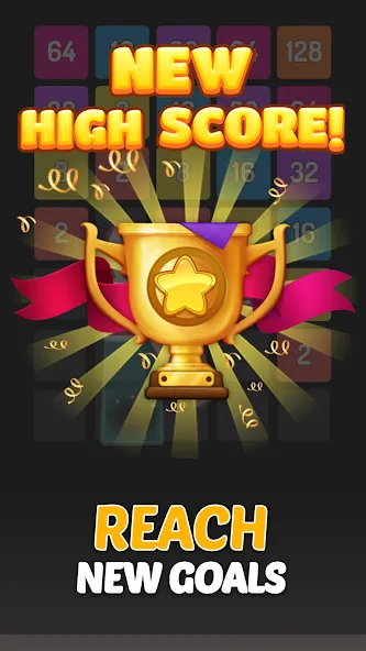 X2 Blocks - 2048 Number Game (Блоки) [МОД: Меню, Бесконечные монеты и Открытые уровни] Screenshot 5