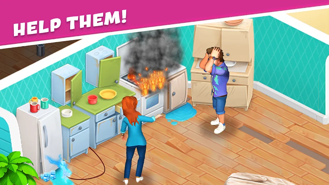 Open House: Match 3 puzzles (Открытый дом) [МОД: Много монет, Открытые уровни и Мега MOD] Screenshot 1