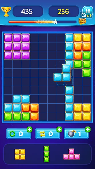 Block Puzzle - Gem Block (Блокпазл блокголоволомка) [МОД: Все открыто, Дополнительные деньги и Меню MOD] Screenshot 2