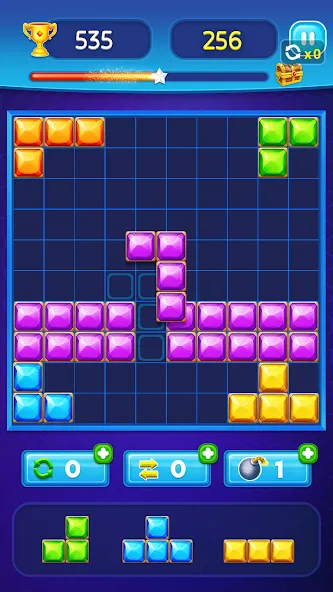 Block Puzzle - Gem Block (Блокпазл блокголоволомка) [МОД: Все открыто, Дополнительные деньги и Меню MOD] Screenshot 3
