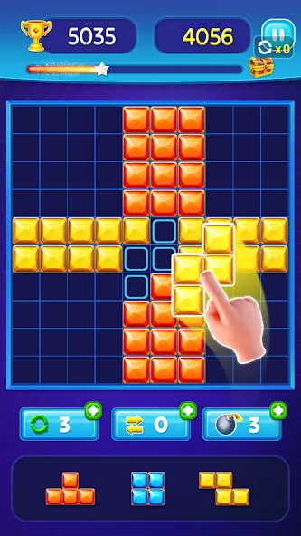 Block Puzzle - Gem Block (Блокпазл блокголоволомка) [МОД: Все открыто, Дополнительные деньги и Меню MOD] Screenshot 5