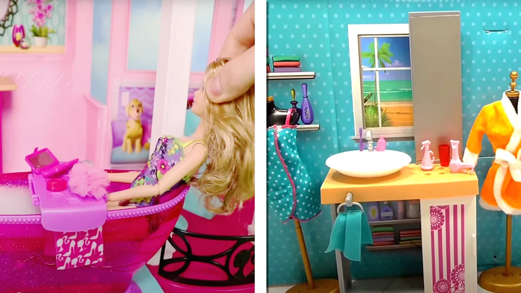 Doll House Design Doll Games (Дизайн кукольного домика игры с куклами) [МОД: Все открыто, Дополнительные деньги и Меню MOD] Screenshot 1