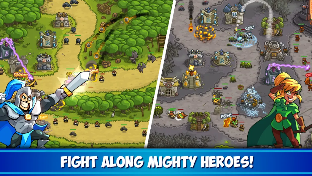 Kingdom Rush Tower Defense TD (Кингдом Раш) [МОД: Все открыто, Дополнительные деньги и Меню MOD] Screenshot 3