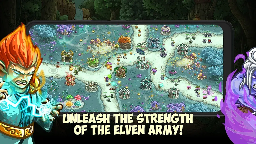 Kingdom Rush Origins TD (Кингдом Раш Ориджинс) [МОД: Много монет, Открытые уровни и Мега MOD] Screenshot 2