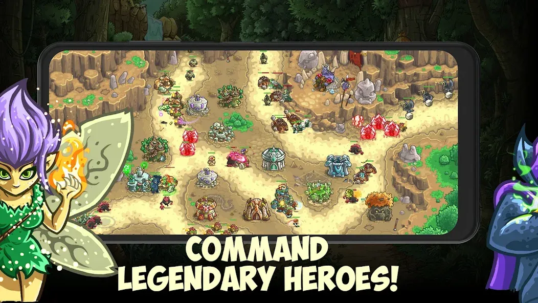 Kingdom Rush Origins TD (Кингдом Раш Ориджинс) [МОД: Много монет, Открытые уровни и Мега MOD] Screenshot 4
