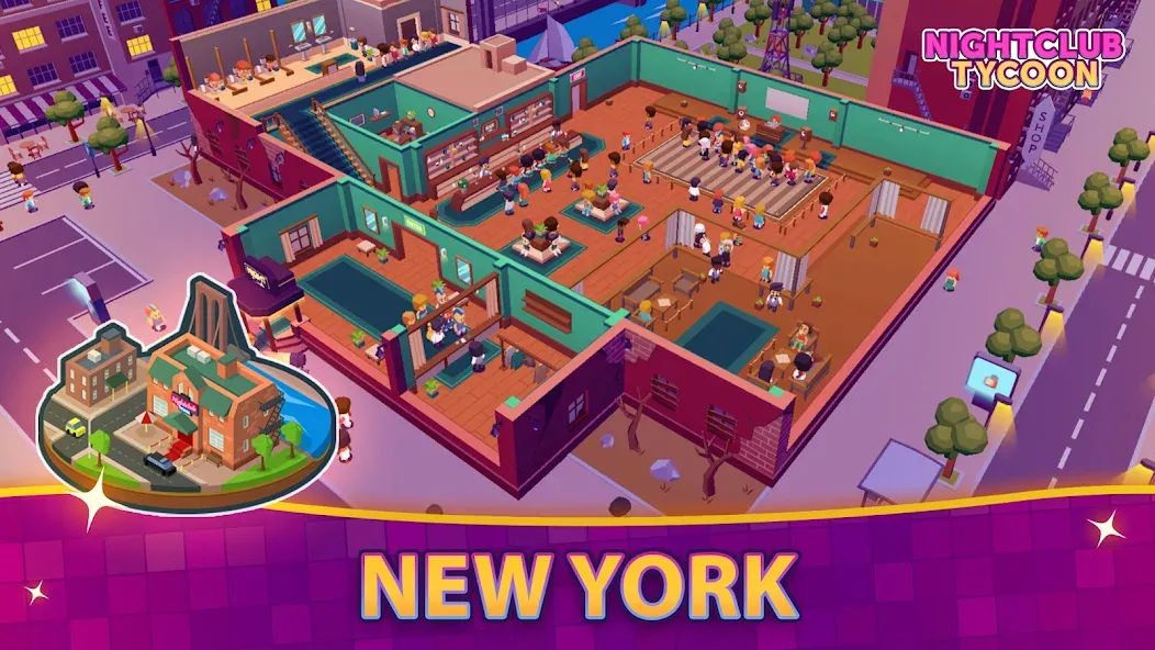 Nightclub Tycoon: Idle Empire [МОД: Меню, Бесконечные монеты и Открытые уровни] Screenshot 3
