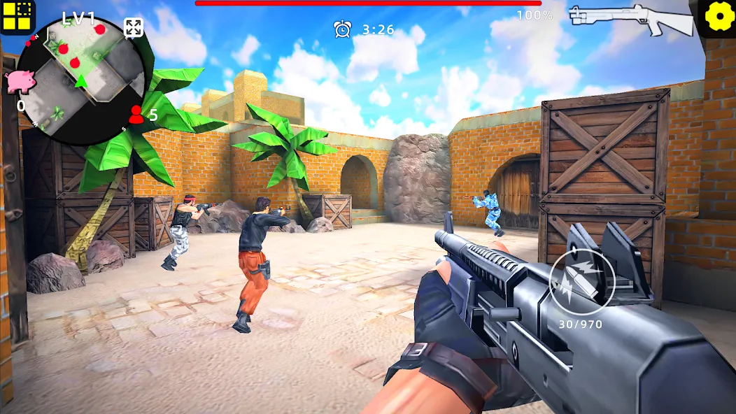 Gun Strike: FPS Shooter Game (Каунтер Атак) [МОД: Деньги, Монеты и Меню MOD] Screenshot 2