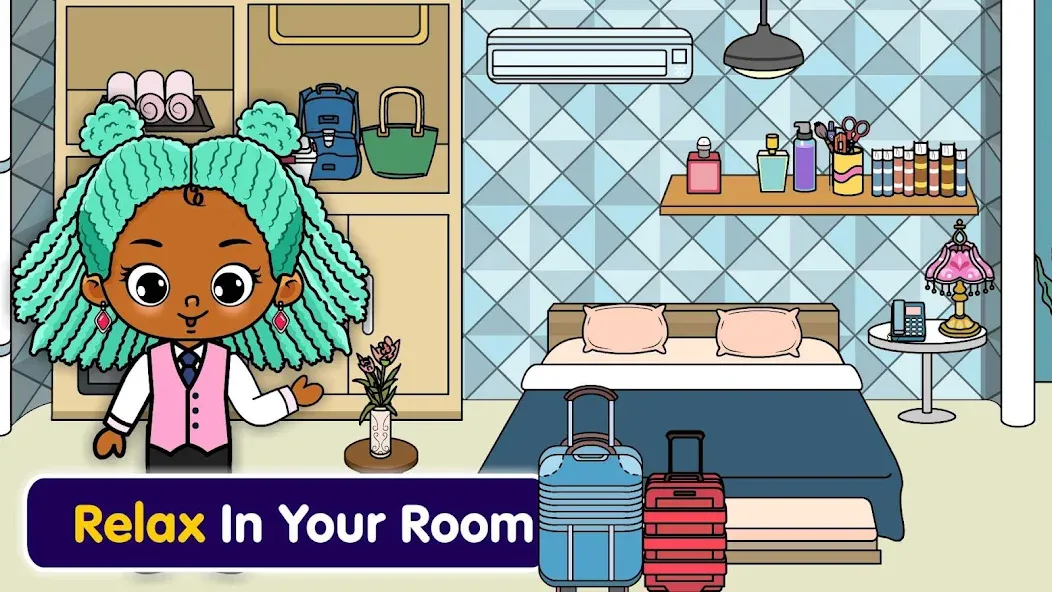 Tizi Town - My Hotel Games [МОД: Много денег, Монет и Все открыто] Screenshot 1
