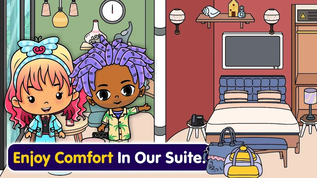 Tizi Town - My Hotel Games [МОД: Много денег, Монет и Все открыто] Screenshot 2