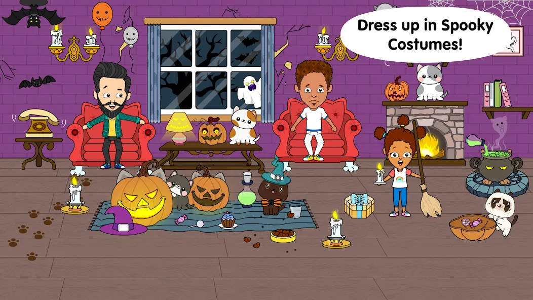 My Cat Town - Tizi Pet Games [МОД: Много монет, Открытые уровни и Мега MOD] Screenshot 5