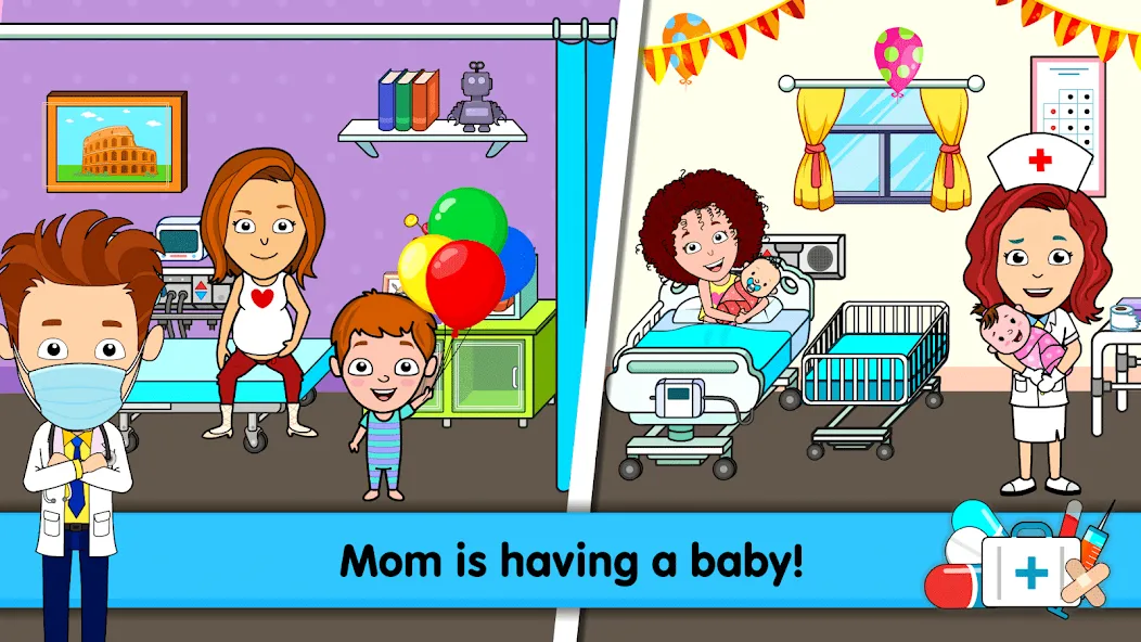 My Hospital Town Doctor Games [МОД: Деньги, Монеты и Меню MOD] Screenshot 2