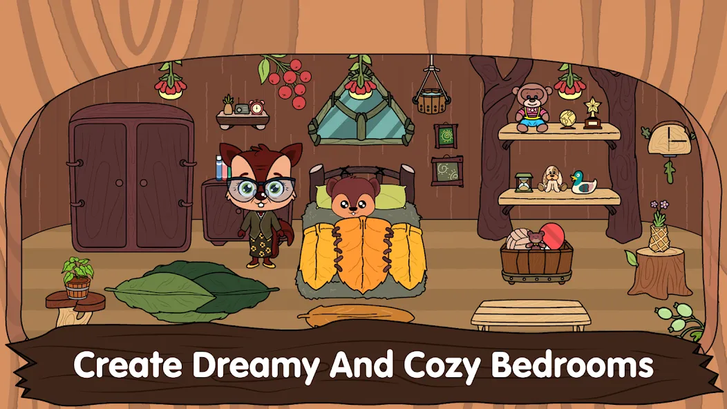 Animal Town - My Squirrel Home [МОД: Много монет, Открытые уровни и Мега MOD] Screenshot 2