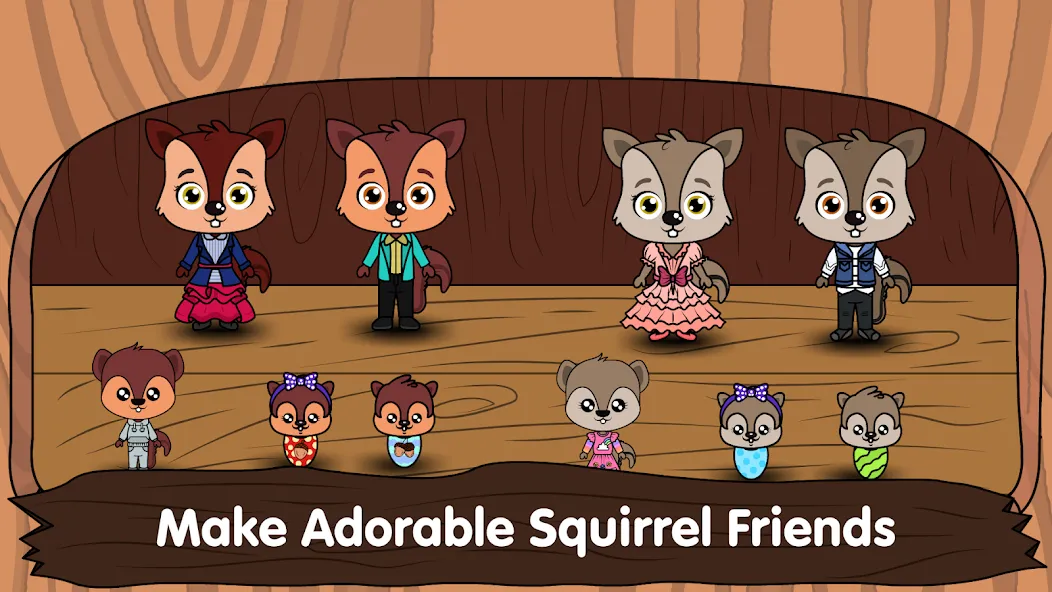 Animal Town - My Squirrel Home [МОД: Много монет, Открытые уровни и Мега MOD] Screenshot 3