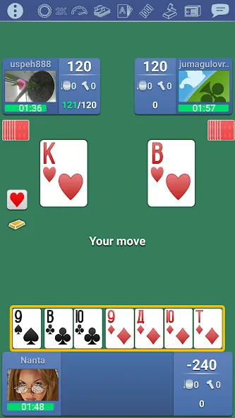 Thousand 1000 Online card game [МОД: Все открыто, Дополнительные деньги и Меню MOD] Screenshot 5