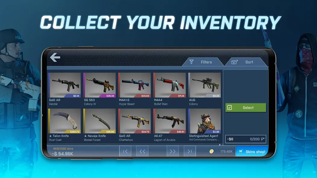 Case Opener - skins simulator (Кейс Опенер) [МОД: Все открыто, Дополнительные деньги и Меню MOD] Screenshot 4