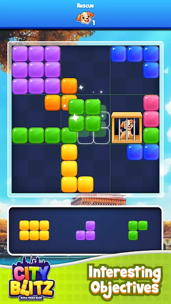 City Blitz-Block Puzzle Blast (Блок Головоломка Кинг) [МОД: Все открыто, Дополнительные деньги и Меню MOD] Screenshot 3