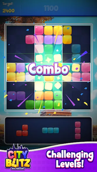 City Blitz-Block Puzzle Blast (Блок Головоломка Кинг) [МОД: Все открыто, Дополнительные деньги и Меню MOD] Screenshot 4
