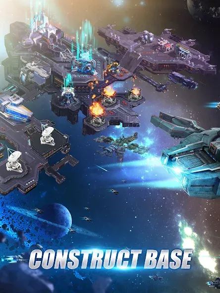 Galaxy Battleship (Гэлакси Батлшип) [МОД: Меню, Бесконечные монеты и Открытые уровни] Screenshot 5