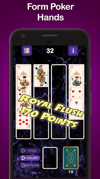 Puzzle Poker Joker's Wild [МОД: Меню, Бесконечные монеты и Открытые уровни] Screenshot 2