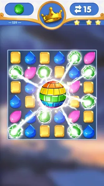 Dragondodo - Jewel Blast [МОД: Все открыто, Дополнительные деньги и Меню MOD] Screenshot 1