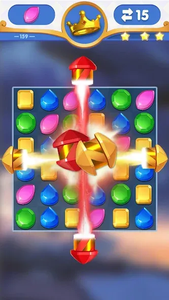 Dragondodo - Jewel Blast [МОД: Все открыто, Дополнительные деньги и Меню MOD] Screenshot 3