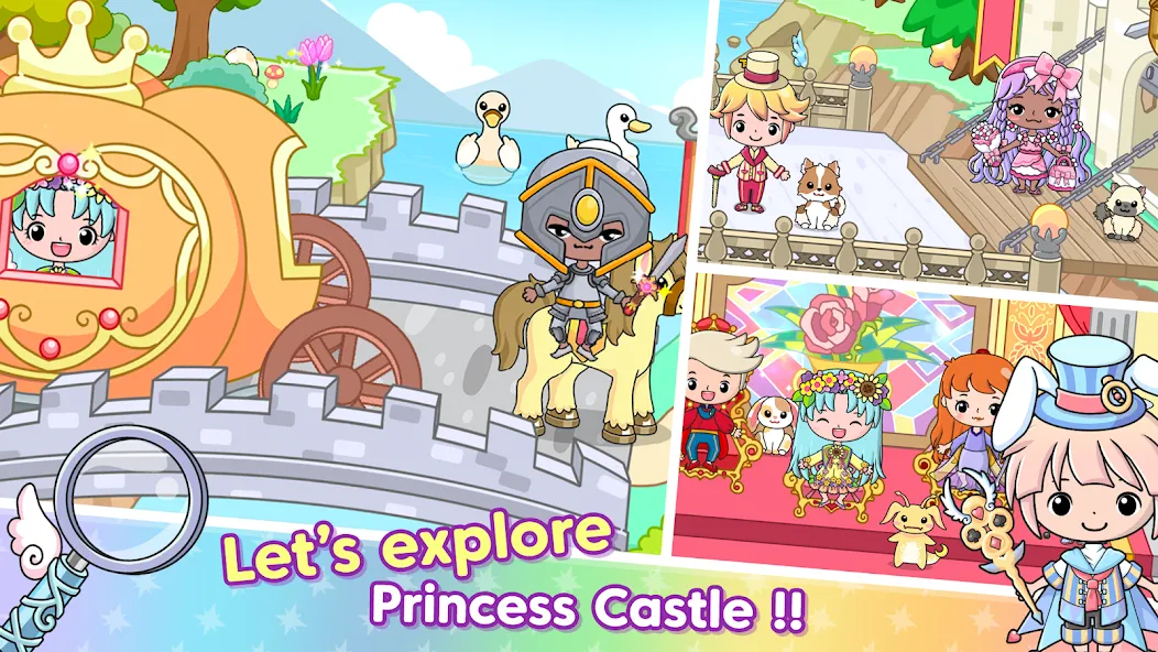 Jibi Land : Princess Castle (Джиби Лэнд) [МОД: Все открыто, Дополнительные деньги и Меню MOD] Screenshot 1