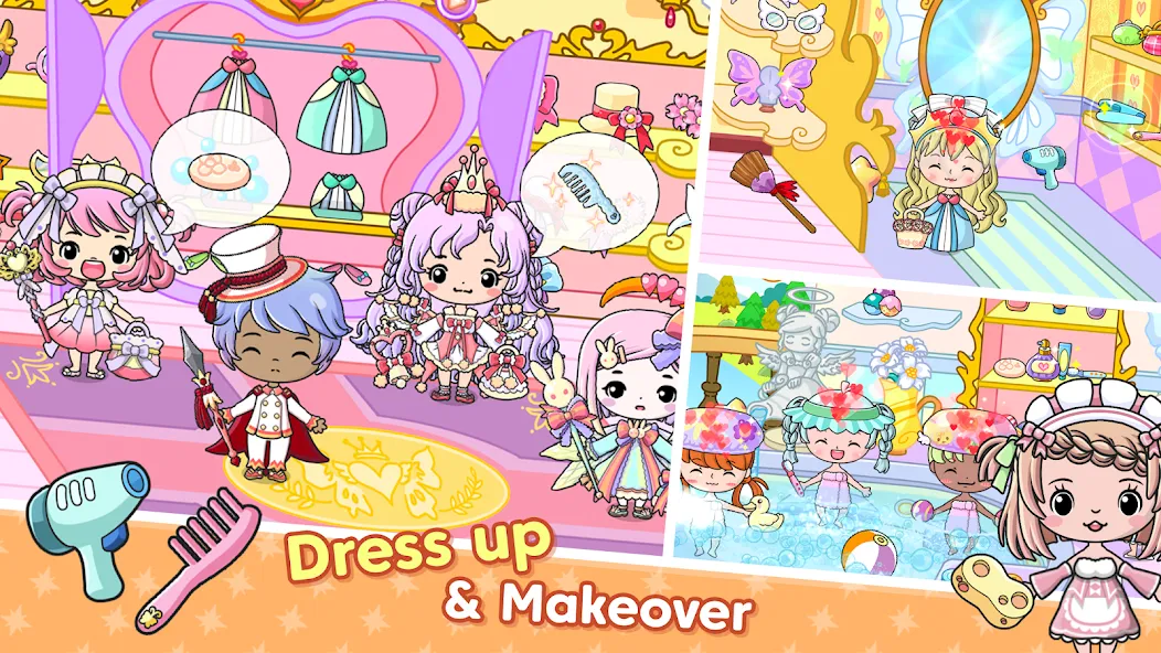 Jibi Land : Princess Castle (Джиби Лэнд) [МОД: Все открыто, Дополнительные деньги и Меню MOD] Screenshot 2