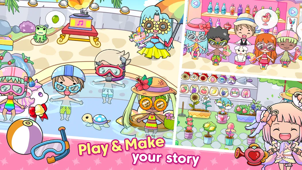Jibi Land : Princess Castle (Джиби Лэнд) [МОД: Все открыто, Дополнительные деньги и Меню MOD] Screenshot 3