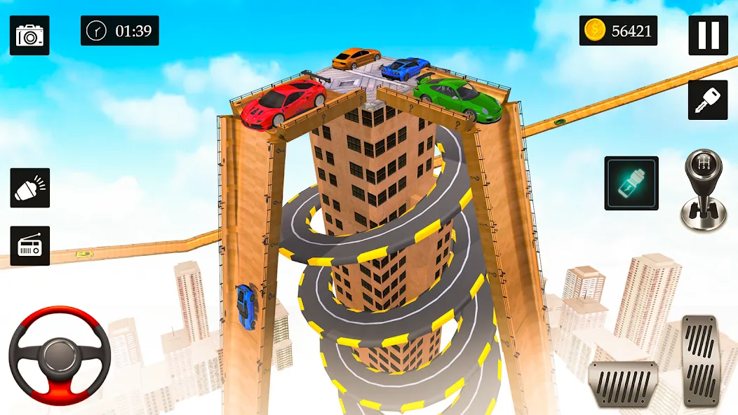 Ramp Car Stunt Racing Game (Крейзи Кар Стантс) [МОД: Деньги, Монеты и Меню MOD] Screenshot 1