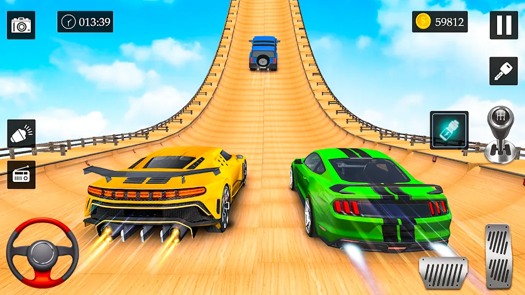 Ramp Car Stunt Racing Game (Крейзи Кар Стантс) [МОД: Деньги, Монеты и Меню MOD] Screenshot 2