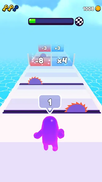 Join Blob Clash 3D: Mob Runner (Джойн Блоб Клаш 3D) [МОД: Деньги, Монеты и Меню MOD] Screenshot 1