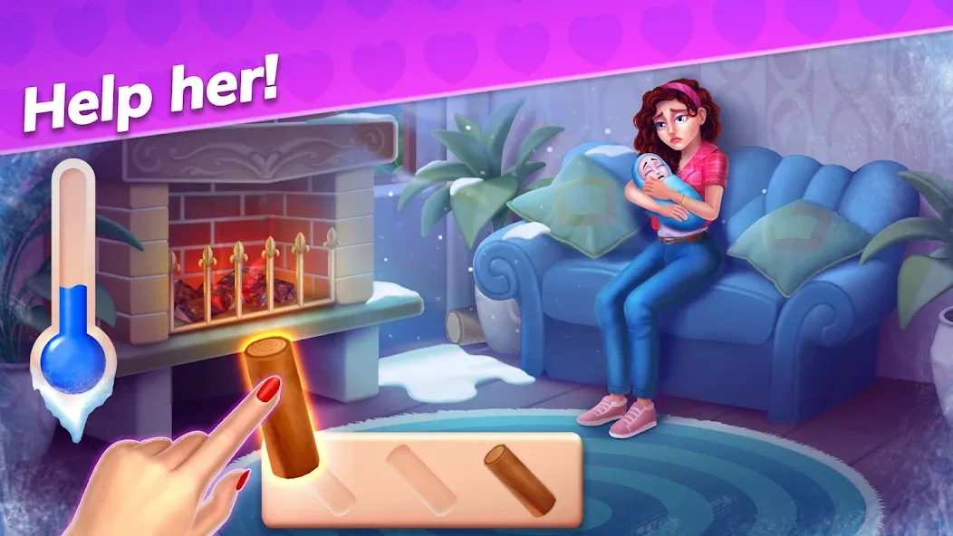 Emma's Mansion: Design & Match [МОД: Все открыто, Дополнительные деньги и Меню MOD] Screenshot 2