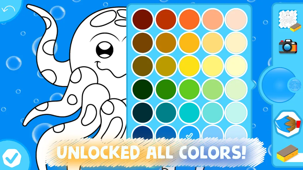Easy coloring pages for kids [МОД: Много денег, Монет и Все открыто] Screenshot 5