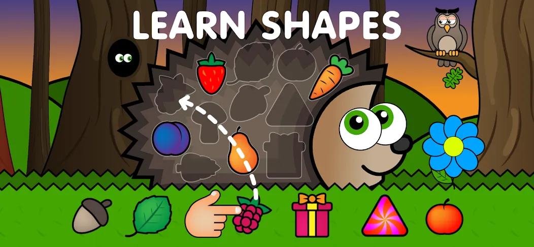 Easy games for kids 2,3,4 year [МОД: Меню, Бесконечные монеты и Открытые уровни] Screenshot 1